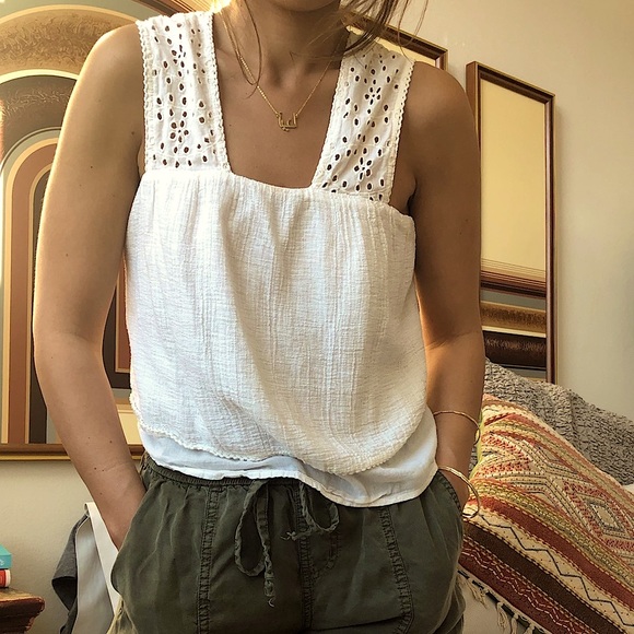 Zara Tops - Zara flowy boho peasant tank top